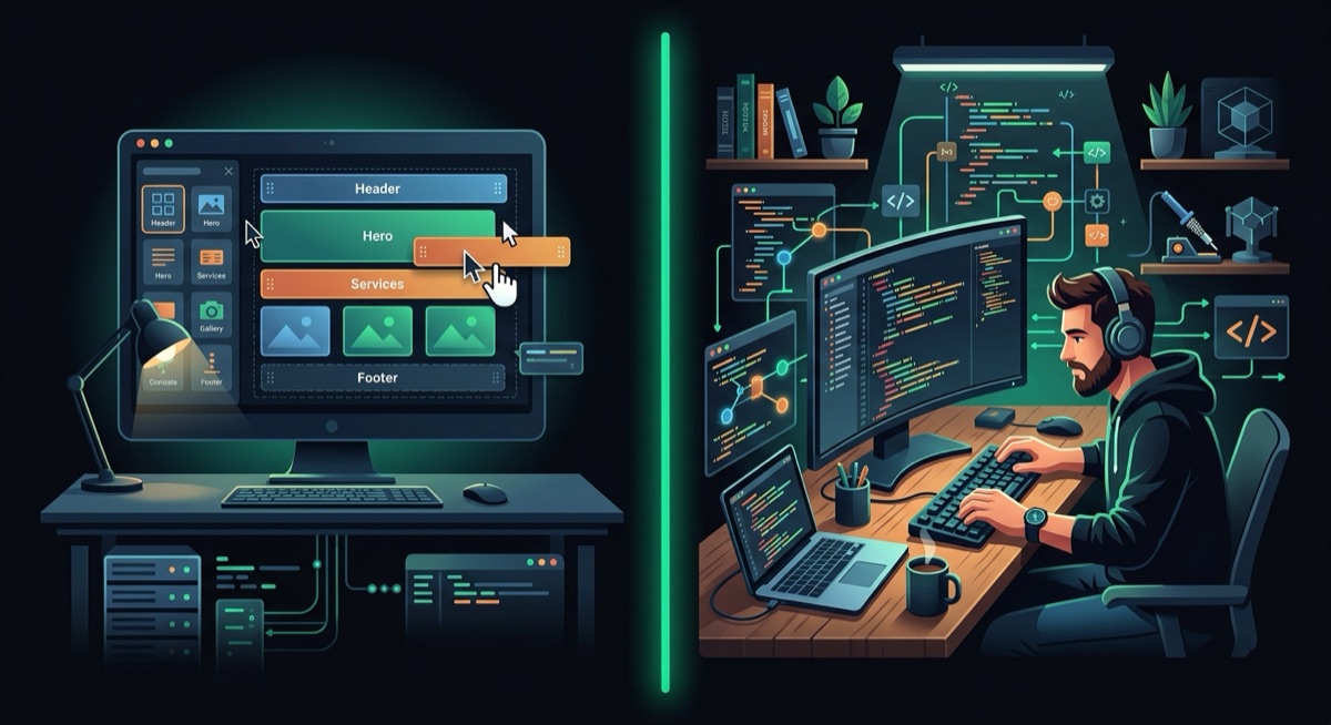 Wix vs Squarespace vs Hiring a Developer: The Real Cost, Including Your Time